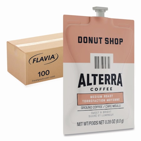 Flavia Coffee Flavia Pouches, Donut Shop, Pouch, 0.28 oz, 100 PK 48019